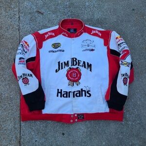 Jim Beam Robby Gordon Nascar Racing JH Design Cotton Twill Jacket Men's 6XL